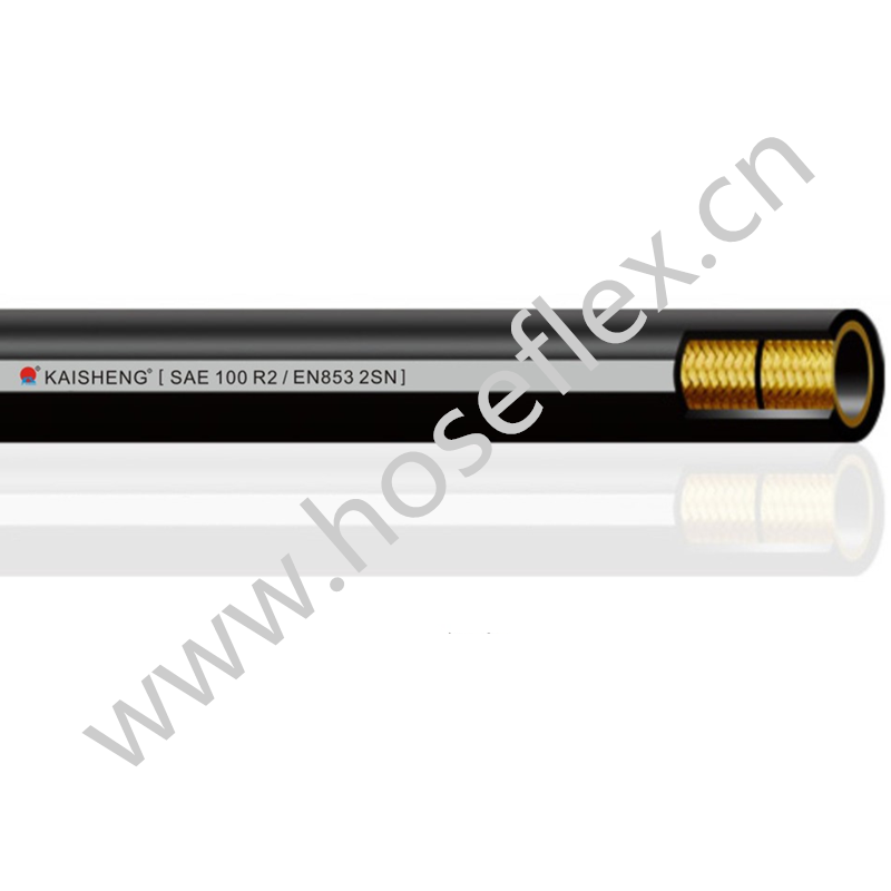 Il tubo flessibile di gomma idraulico flessibile ad alta pressione di buona qualità SAE 100 R2 \/ EN853 2SN 3\/8 1\/2 può essere utilizzato su raccoglitrice o sollevatore